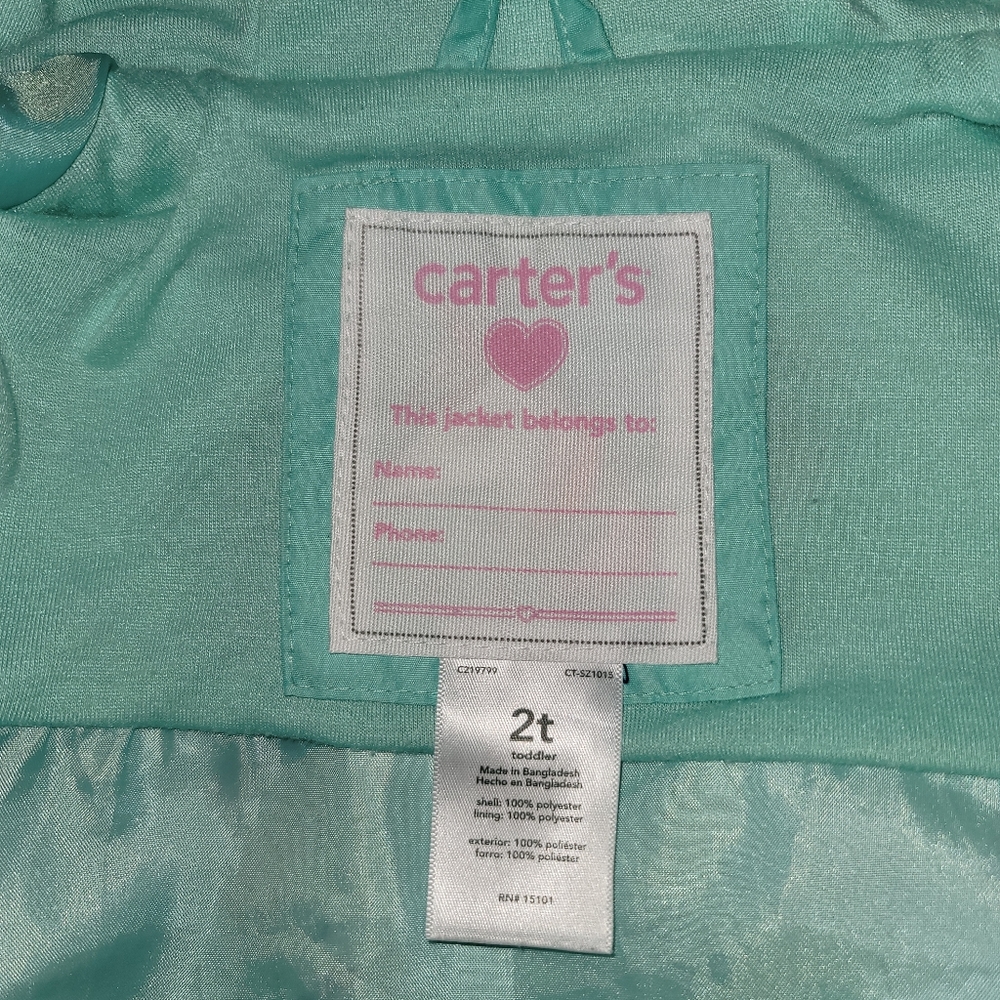***SOLD***Carter's Toddlers Hooded Raincoat